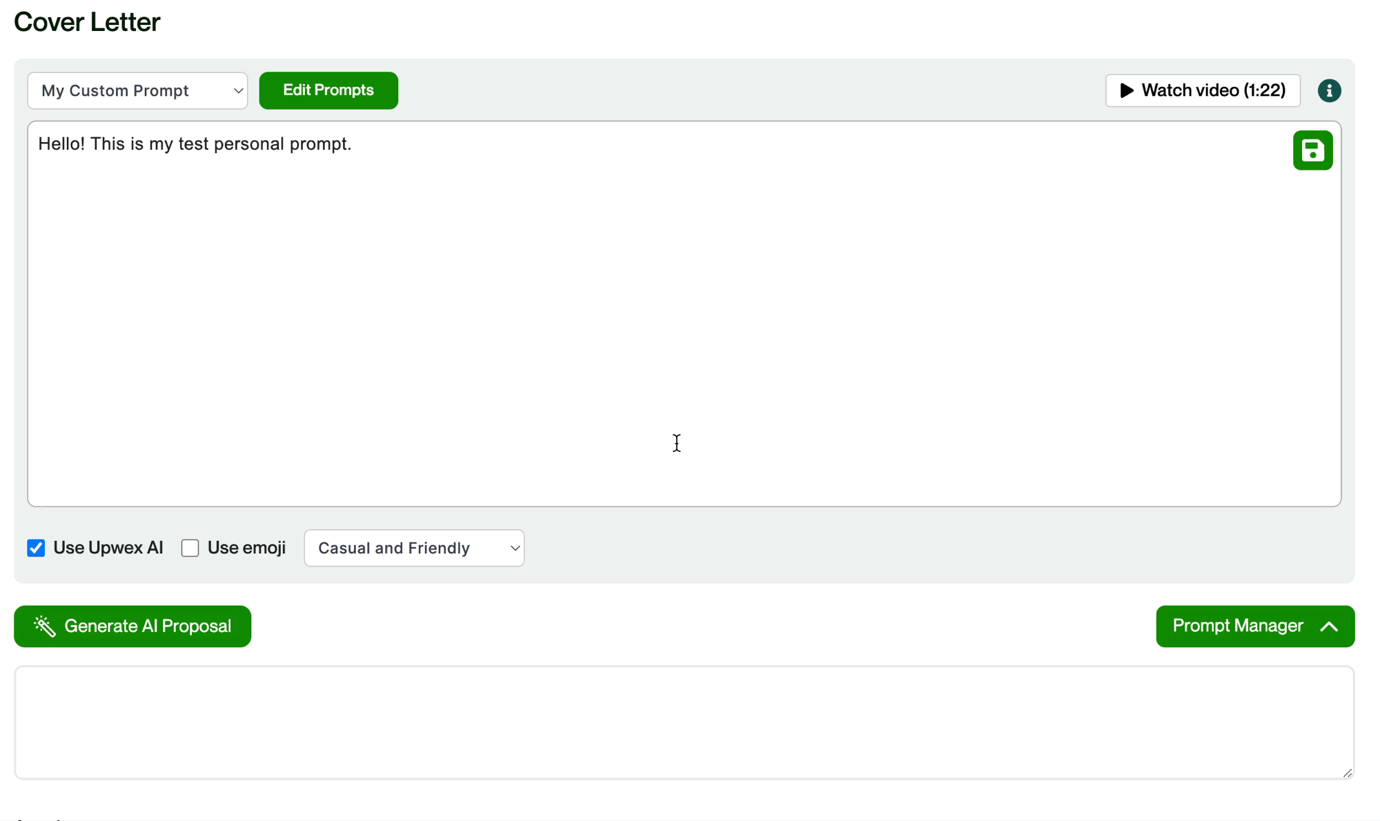 Use Upwex AI allows the use of AI and generation