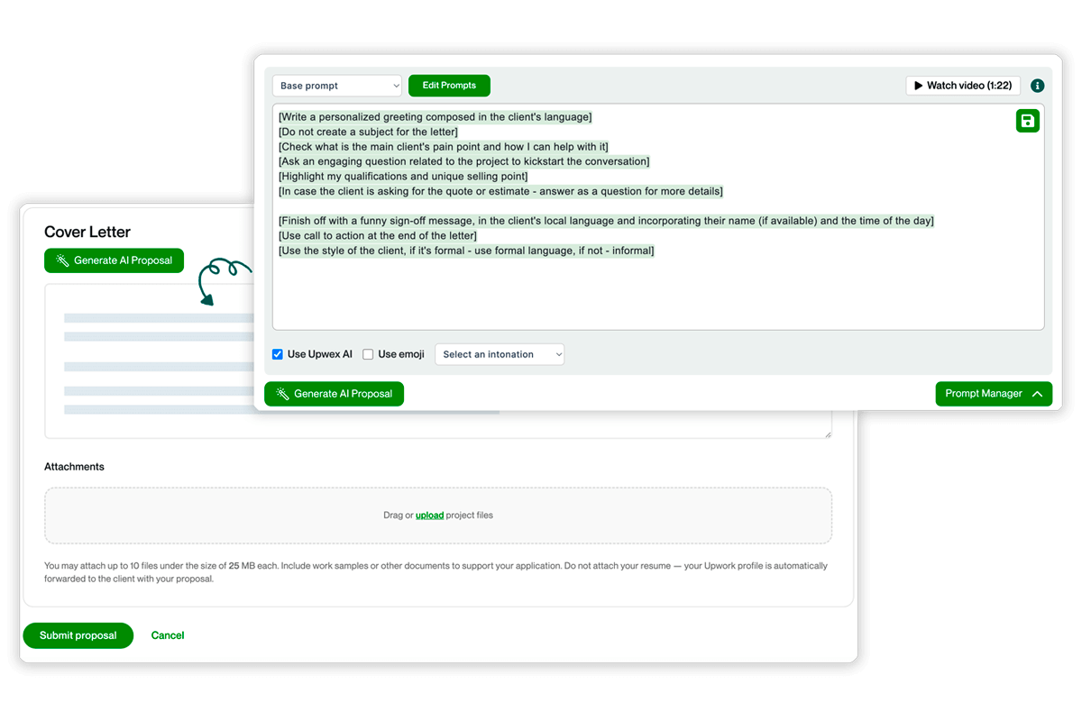 AI Upwork Proposal / Генератор супровідних листів